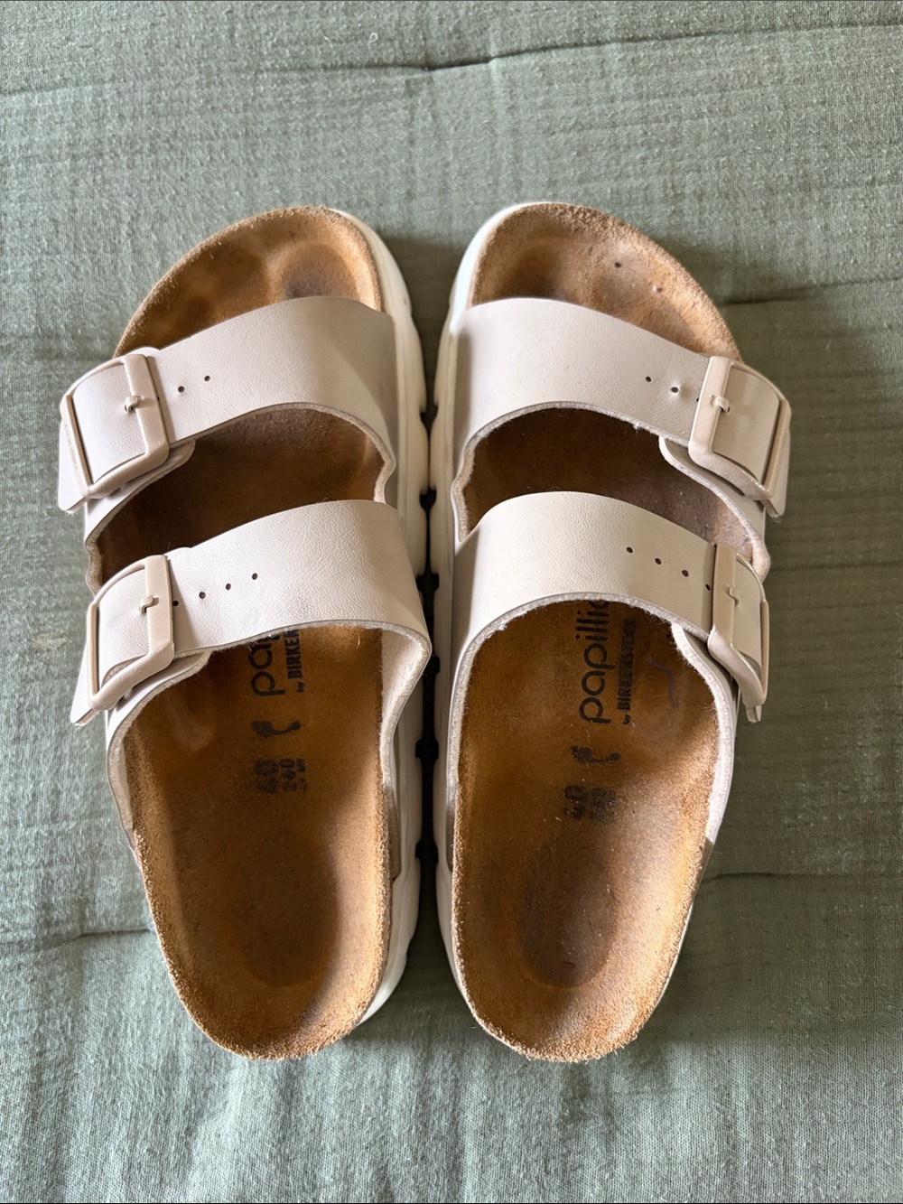 Papillio women’s Double-Strap Sandals in White